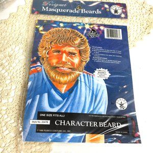 Rubies #2047 Blonde Short Character Beard & Mustache NWT